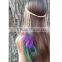 Hair Band Stretch Feathers Boho Chic Hippie Festival Gypsy Tribal Bohemian