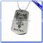 Wholesale zinc alloy silver nickel plated promotional dog tag