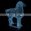 3D Optical Illusion Horse Night Lamp Night Light 10 Colorful LEDs Ultra-thin Acrylic Light Panel AA Battery or DC 5V