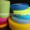 Colored hook and loop tape straps