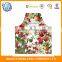 100% cotton flowers printing Kitchen aprons cooking aprons