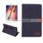 for Samsung Tab E 8.0, Classic design Jeans leather standcase, flip wallet leather case, PU leather tablet case