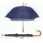 super big size portable wooden handle straight top umbrella