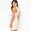 HP680093 china supplier dongguan wholesale off shoulder crossover bandage dress