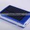 Aluminum alloy 10000mah power bank solar mobile charger for all phones mobile with Retail package