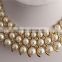 New Fashion Jewelry Items Natural Pearl Statement Necklace with bracelet