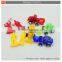 Plastic mini pull back truck toy set for promotion