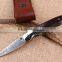 OEM Hunting Knife Application Custom made Damascus folding knife