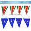 High quality custom triangle flag on string