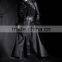 Mens Coat Long Jacket Black Gothic Steampunk Hooded Trench