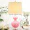 modern style hot sale home goods decor teal glass lamps with gourd shape and barrel fabric shade for reading SAA UL