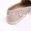 2016 laser shoes microfiber upper with punched holes women casual shoes flat injected shoes