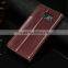 Real Leather Wallet Case For Samsung galaxy s6 edge, magnetic Closure Wallet Case