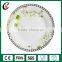 Wholesale antique ceramic decorative plate, gold rimmed dinner plates