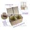 foldable fabric linen material storage boxes with lid