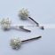 Hot seller platinum plating cubic zirconia bridal hair pins