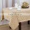 Cheap Jacquard Damask Polyester Table cloth leaf design