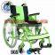 Green Manual mobility wheelchair for disable old chair with CE improval