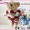 cheapest and hot selling plush keyring bear with sweater