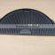 Half Moon Cast Iron Cooking Griddle(420*228.6*26.5cm) With Black Color Matt Porcelain Enamel And Eco-Friendly Quality
