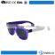 Hot color interchangeable rubber temple tips logo printing wholesale fashion sunglasses