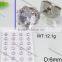 Newly white rhinestone style sterling silver rings filigree