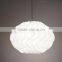 Fancy Hotel Home Decorative Wholesale PP Folds Ball Pendant Light / Lamp