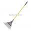 14 teeth carbon steel bow rake talon rake farm rake with fiberglass handle and antislip handle
