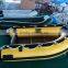 yellow aluminum pvc inflatable boat