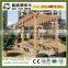 High quality outdoor garden wpc pergola anti-uv composite pergola