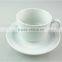 Hot wholesale cheap restaurant white ceramic porcelain coffee tea cup with decal
