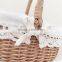 Handled lining natural small wicker baskets wholesale