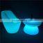 Night Club LED Furniture Glowing 16 Colors Changeable Solar powered Led Bar Table 66*66*42cm