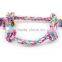 Small spot wholesale selling pet dog rope toys 16cm double knot woven cotton rope molar tooth