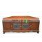 Tv Stand Corner Solid Teak Wood Mode Brown Color