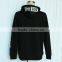2015 New Fashion Design Black Color Digital Printing Men's Zipper Pocket Hoodies