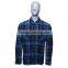 2016 hot sale oem service menprinting plaids long style polar fleece jacket