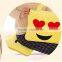 2016 Hot Wholesale Travel Decorative Body Bolster Emoji Pillow Blanket