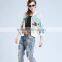 2015Summer casual round collar blazer ladies half sleeve coat