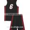 Top quality wholesale basketball uniforms color black