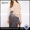 MGOO New Launched 100% Cotton Cross Straps V Neck Women T Shirts Plain Longline Loose Fit T-shirt