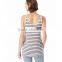 Wholesale Custom Vest Ladies Shirts for Women Yarn Dye Stripe Tank Top