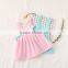 Girls Fancy Cotton Dress Style Fashion Boutique Girl Dress Clothing Halter Clothing