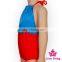 Lake Little Girl Clothing Plain Blue And Red Halter Infant Newborn Pom Blank Bodysuit Baby Romper