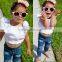S17440A 2017 wholesale children boutique clothing ruffle outfit for kids