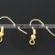 200 Pairs Gold Plated Ear Wire Hooks Earring Findings 18x18mm
