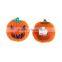 Plastic Halloween Pin Brooches Pumpkin Orange-red Custom Logo Brooch