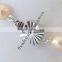 Fashion jewelry natural freshwater rice pearl necklace design