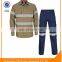 OEM TC Twill Safety Acid Resistant Clothing suit include shirt and pants with reflective tapes