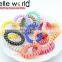 mini colorful polka dot telephone hair ties for hair elastic band